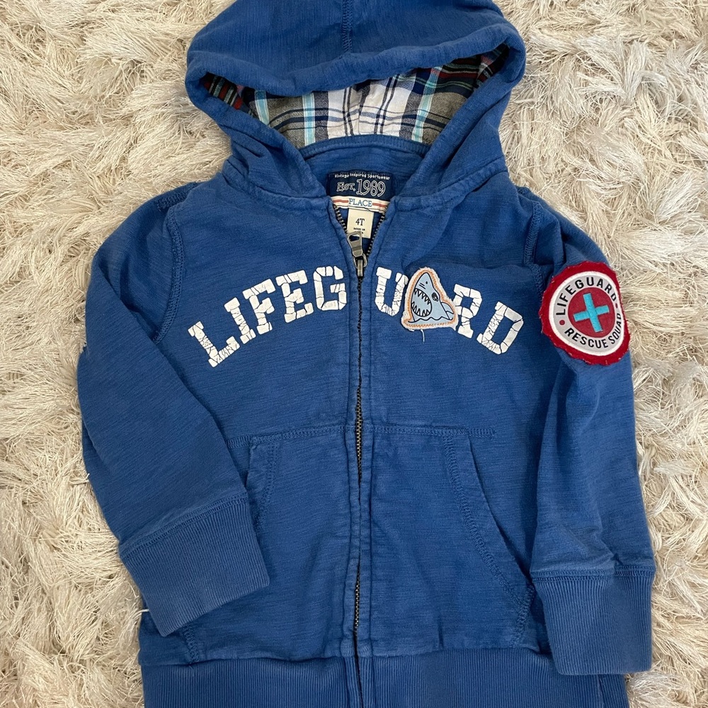 Lifeguard Hooded sweatshirt. 4T. Children’s Place